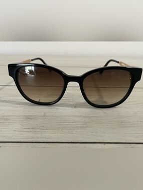 Thierry Lasry Perfidy Sunglasses 56 17 101 Black Frame Brown Lenses EUC